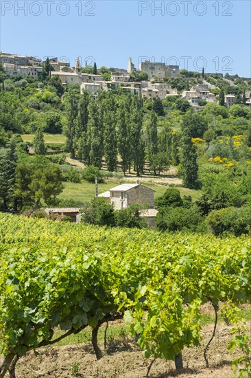 View of Le Crestet village