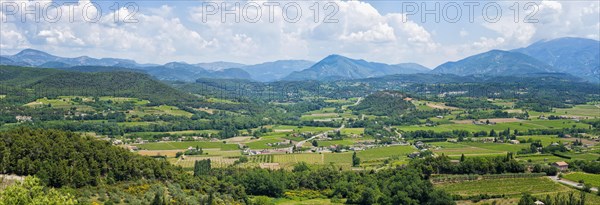 View of Le Crestet village