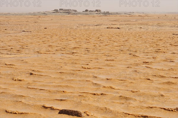 Mud lake formed after heavy rains