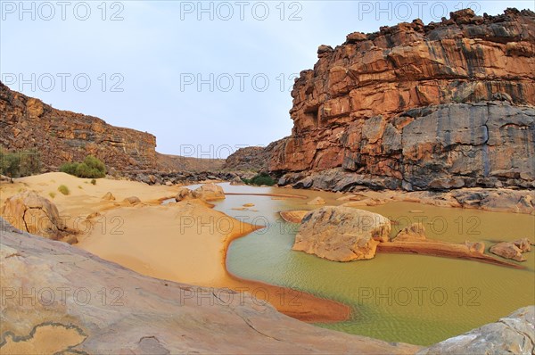 River valley with year-round water supplies