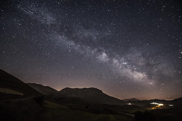 Milky Way above Castelluccio di Norcia