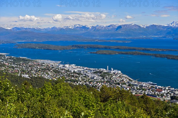 View of Molde on Moldefjord shore