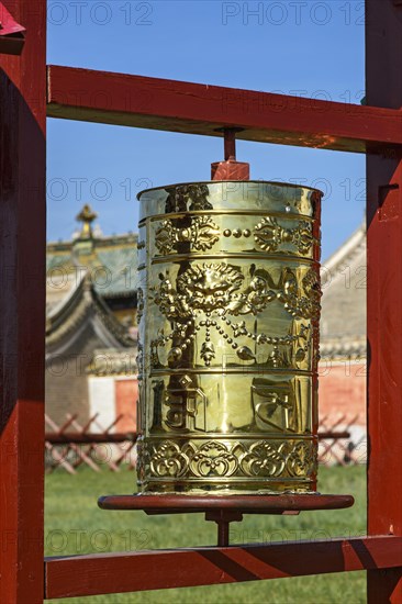 Buddhist prayer wheel