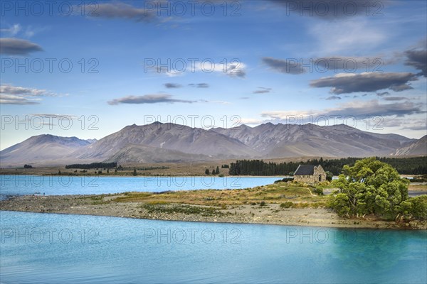 Church of the Good Shepherd at the turquoise Lake Tekapo