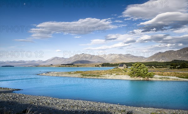 Church of the Good Shepherd at the turquoise Lake Tekapo