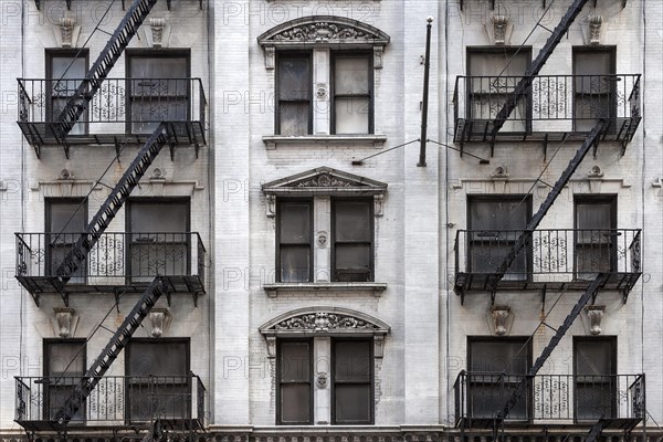 Building with fire escapes