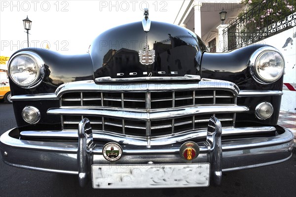 Vintage Dodge at classic car meeting