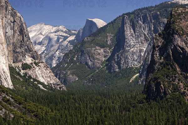 View into Yosemite Valley from Tunnel View