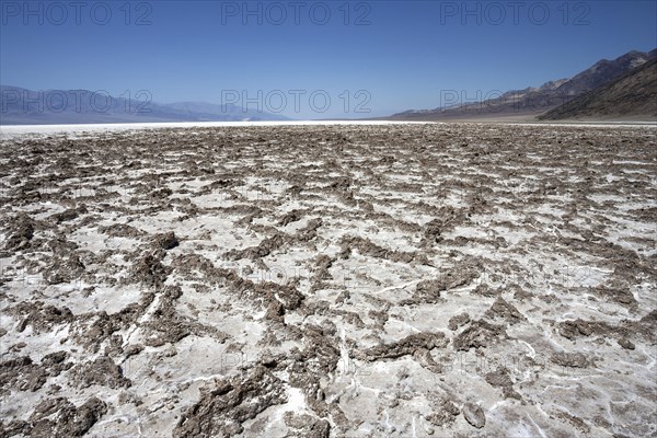 Salt crust in Badwater Basin salt pan