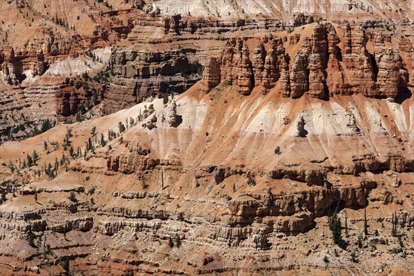 Views of bizarre sandstone erosions in Amphitheater