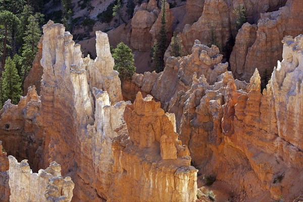 View of coloured rock formations