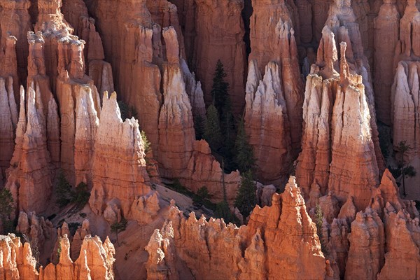 View of coloured rock formations