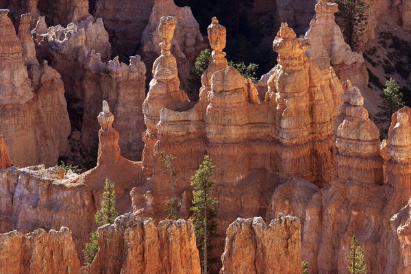 View of coloured rock formations