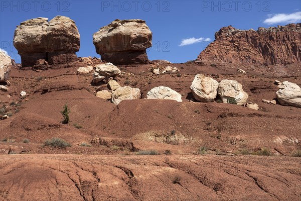 Rock formations in Capitol Reef National Park