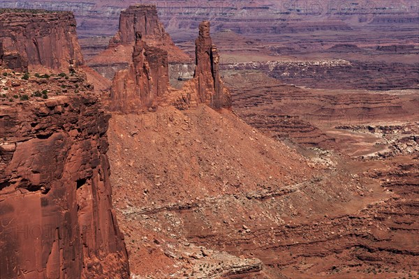 View of eroded landscape from Mesa Arch