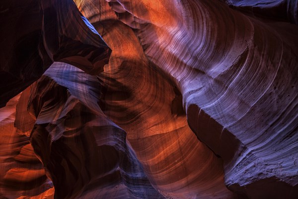 Sandstone formations in Upper Antelope Canyon