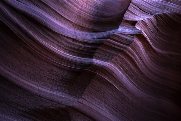 Sandstone formations in Upper Antelope Canyon