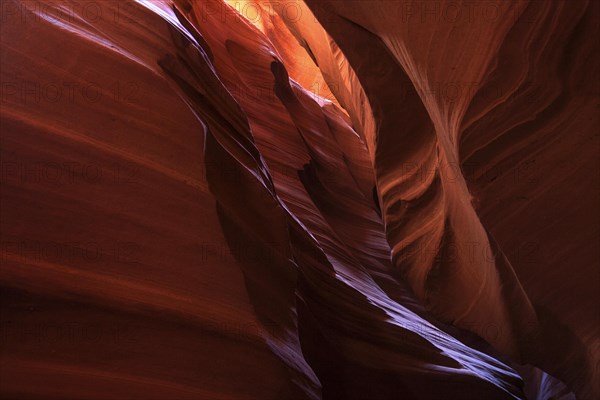 Sandstone formations in Upper Antelope Canyon