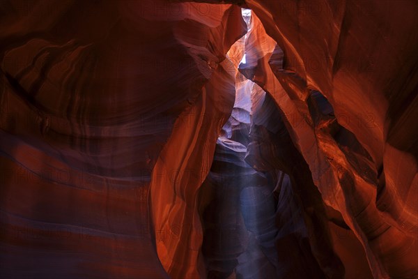 Colourful sandstone formations with light