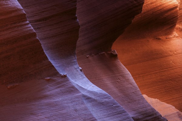 Colourful sandstone formations