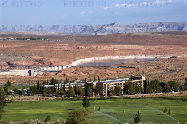 Golf course and Marriot Hotel