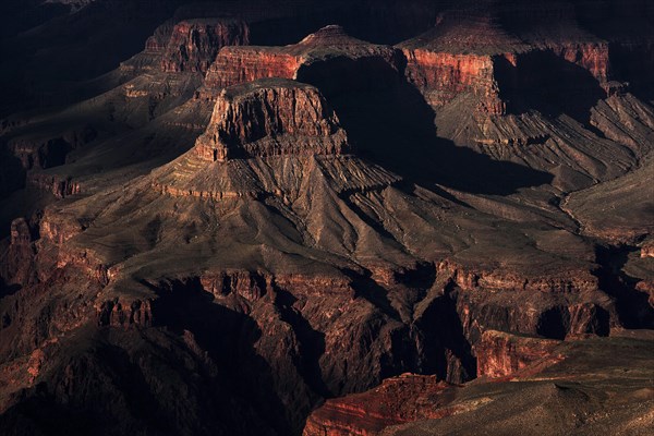 Rock formations in the evening light