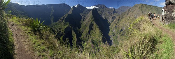 Hiking and cirque Mafate with Piton Cabris and Canyon of the Riviere des Galets