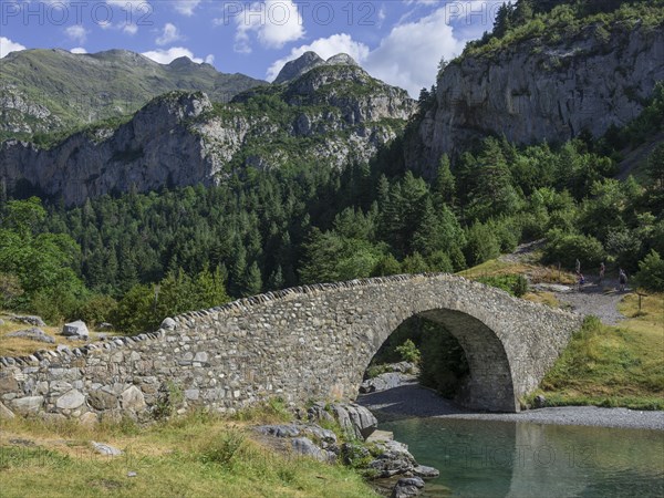 Romanesque stone bridge