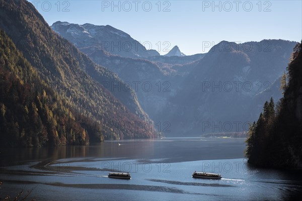 Excursion boats on the Konigsee