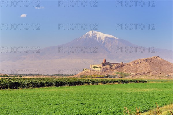 Khor Virap in front of Mount Ararat