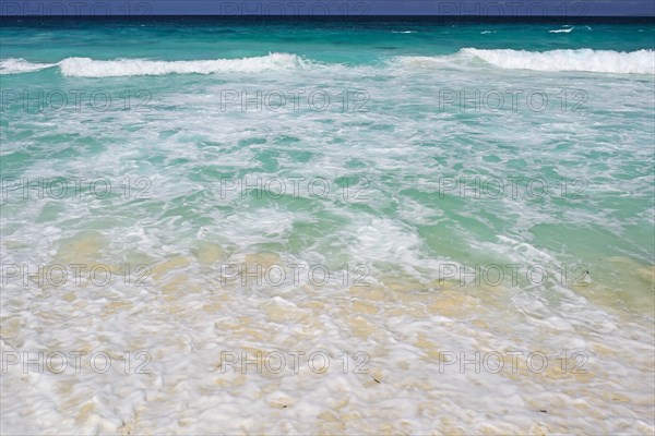 Waves and spray on Grand Anse beach