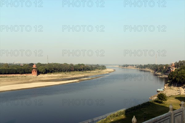 View from the Taj Mahal towards river Yamuna