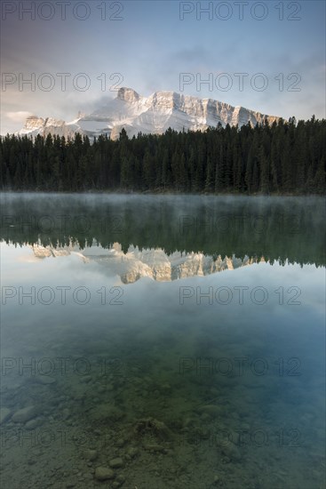 Johnson Lake with Mt Rundle