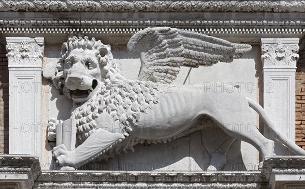 Venetian winged lion at arsenal gateway