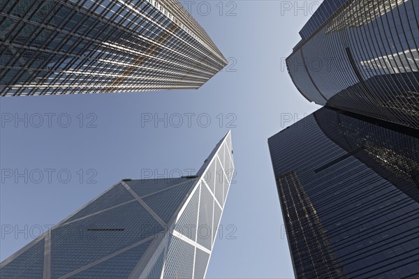 ICBC skyscraper and Bank of China Tower