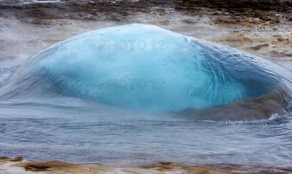 Geysir about to erupt