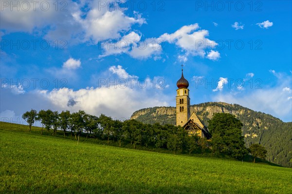 San Valentino church at sunset