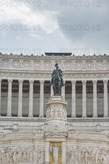 Equestrian figure on the National Monument to Victor Emmanuel II