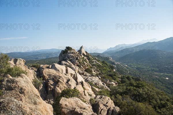 Rocky landscape of Sartene