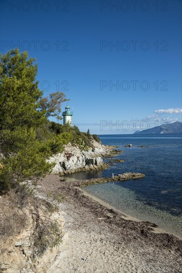 Coast with a lighthouse