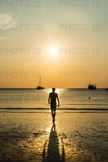 Young man on beach