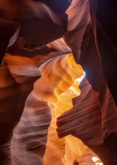 Colourful sandstone formation