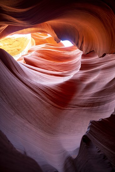 Colourful sandstone formation