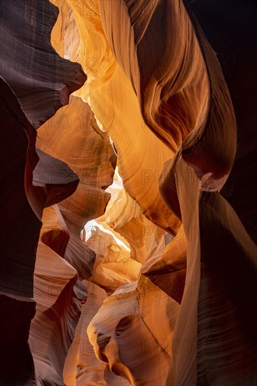 Colourful sandstone formation