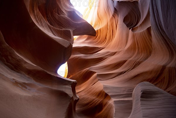 Colourful sandstone formation