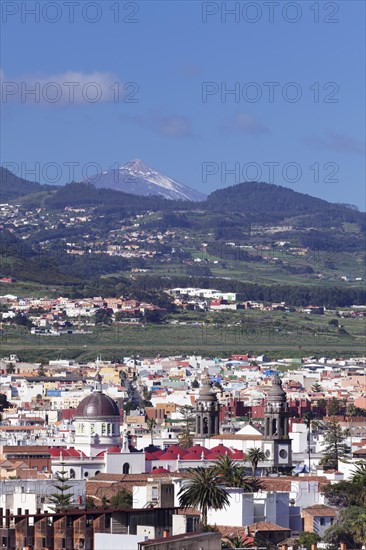 View of San Cristobal de La Laguna to Teide
