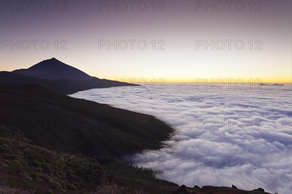 Volcano Pico del Teide at sunset