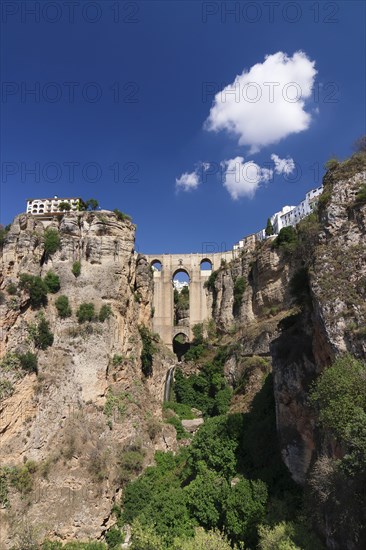 Puente Nuevo Bridge over the gorge of the Rio Guadalevin