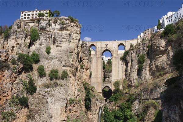 Puente Nuevo Bridge over the gorge of the Rio Guadalevin