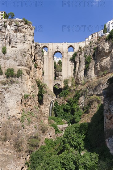 Puente Nuevo Bridge over the gorge of the Rio Guadalevin